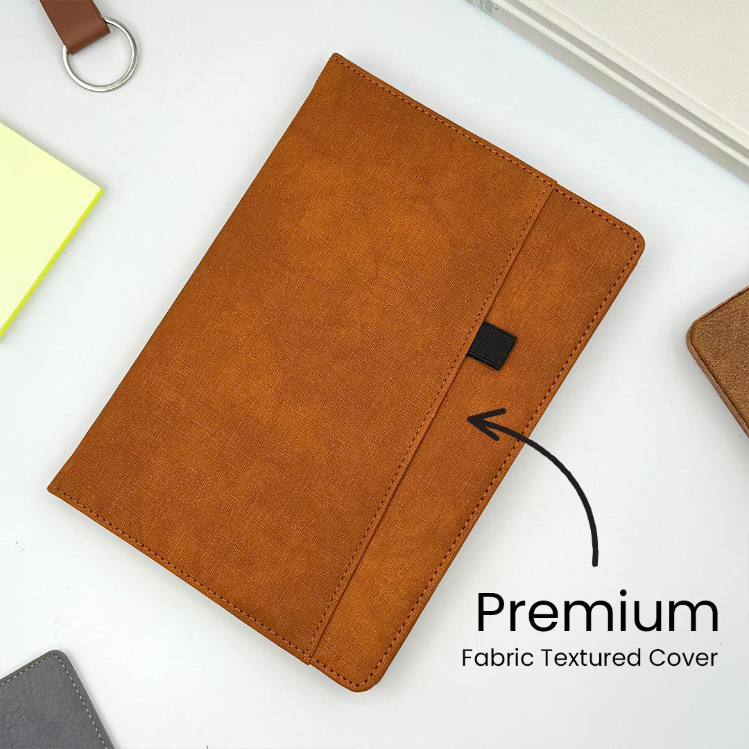 Personalized A5 PU Leather Executive Diary with Custom Name Plate | Premium Hardbound Journal Gift for Professionals, Students & Corporate Gifting - A5 | Love Craft Gifts™