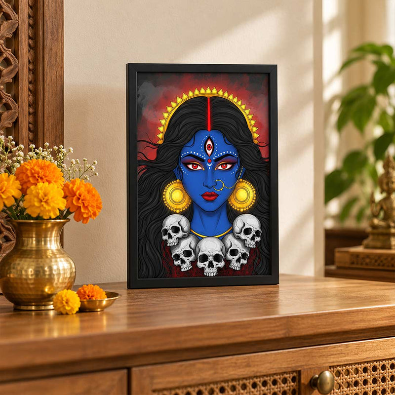 Maa Kali Devotional Portrait Frame | Housewarming Gift | Love Craft Gifts™