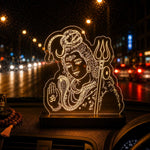 Lord Shiva LED Acrylic Lamp – Mahadev Divine Night Light for Home Temple, Spiritual Decor & Religious Gift | LoveCraftGifts™