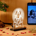 Lord Shiva LED Acrylic Lamp – Mahadev Blessing Night Light for Home Temple, Spiritual Decor & Religious Gift | LoveCraftGifts™