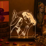 Shiv Parvati LED Acrylic Lamp – Divine Mahadev & Mata Parvati Night Light for Home Temple, Spiritual Decor & Religious Gift | LoveCraftGifts™