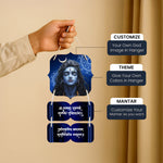 Mahadev Wooden Wall Hanging | Om Tryambakam Mantra | 9×14 inch | MDF Spiritual Wall Decor – Love Craft Gifts