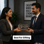 Marketing Manager Office Desk Name Plate | Custom LED Acrylic Nameplate 8x6 Inch