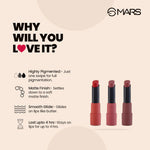 Mars Matte Lipsticks Box | Set of 3 | Custom Name on Lipstick Tube | Love Craft Gifts