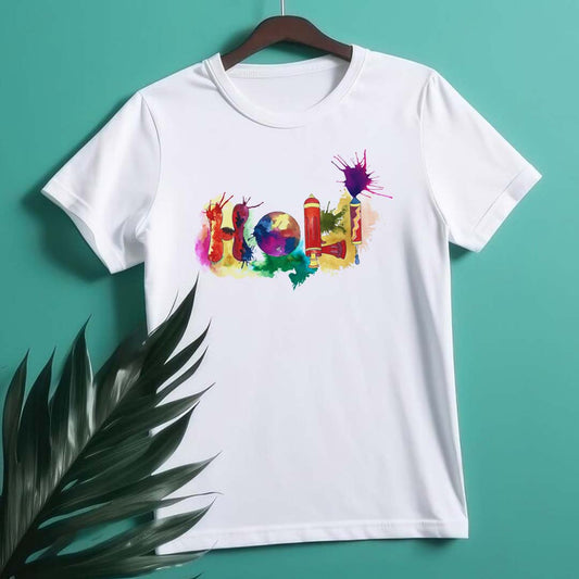 Holi Matching T-shirts for Couple | Love Craft Gifts