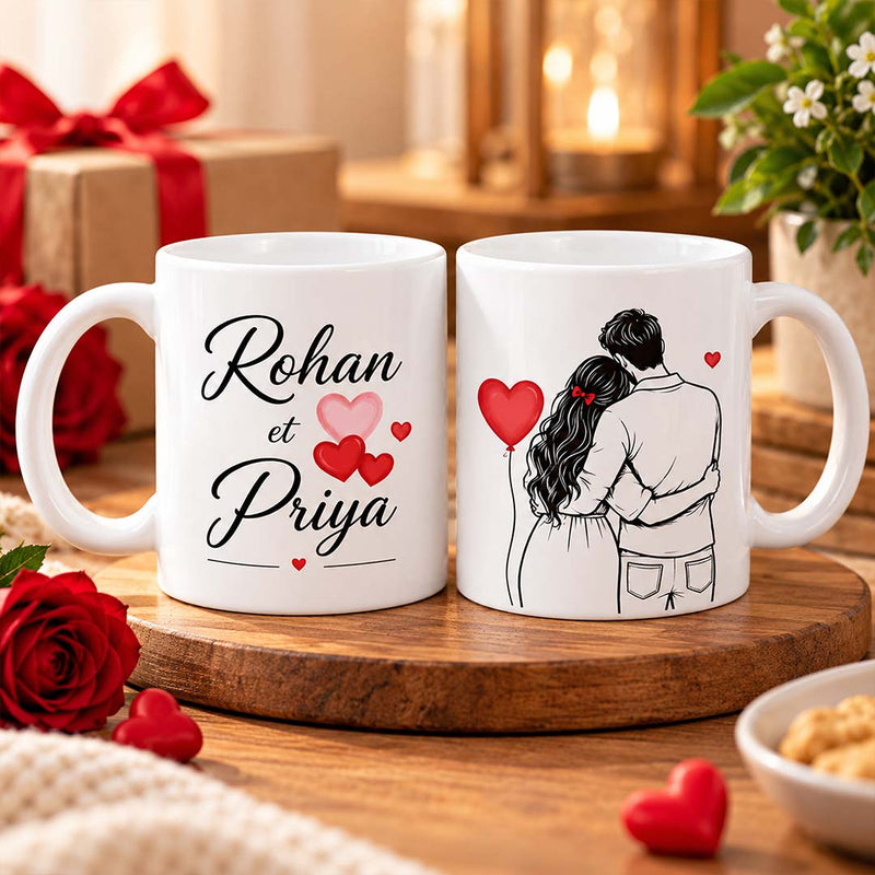 Matching Couple Mug Gift Set | Anniversary & Valentine’s Day Gift | Love Craft Gifts™