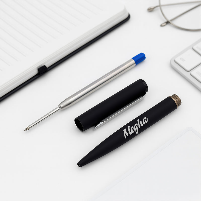 Parker Vector Matte Black Ball Pen - Personalized | Love Craft Gifts