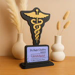 Personalized Doctor Appreciation Trophy | Medical Theme MDF Memento | Love Craft Gifts