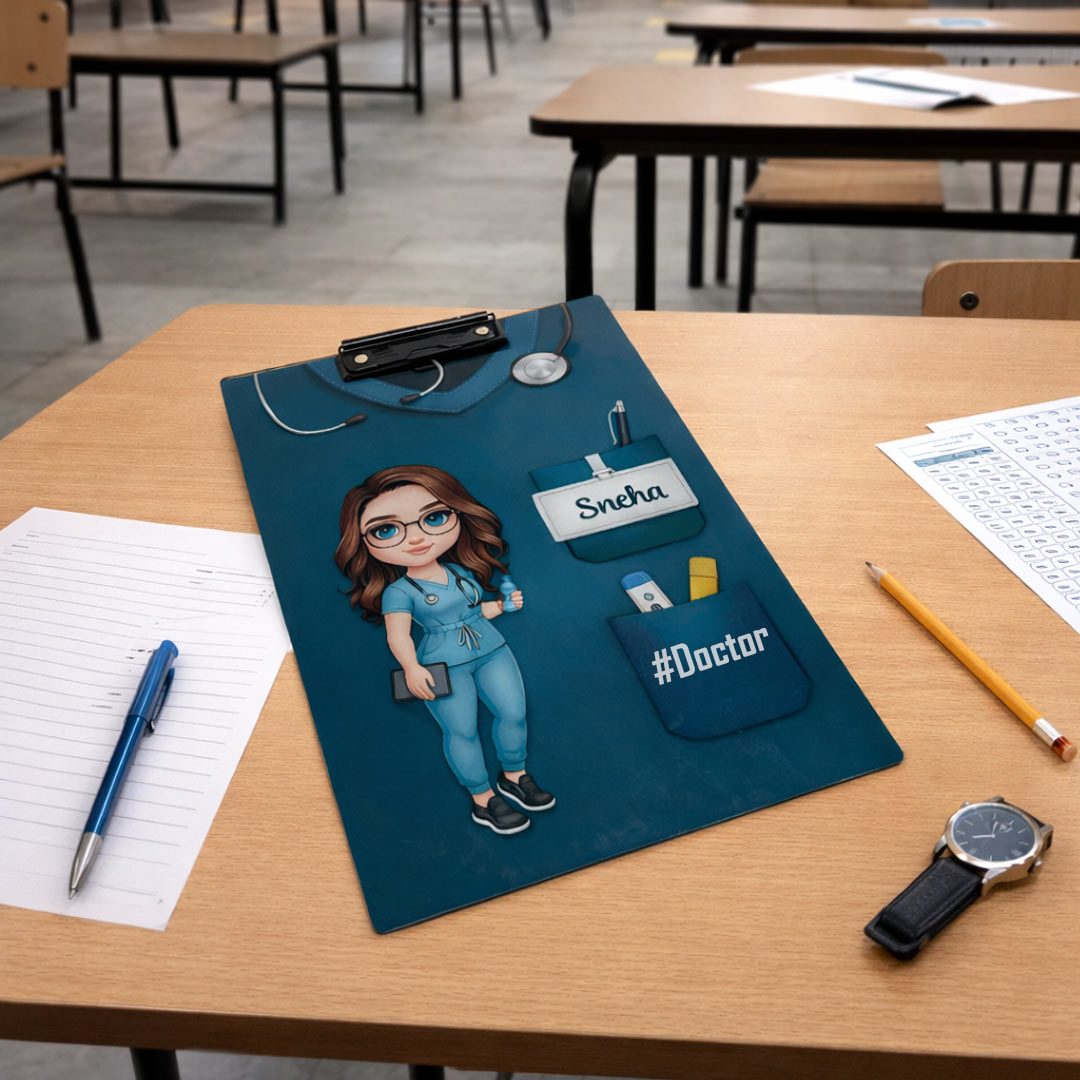 Medical Exam Board – Customized Doctor Cartoon Clipboard | Love Craft Gifts