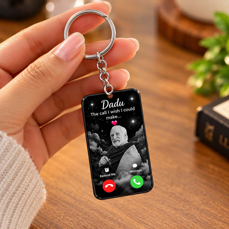 Memorial Photo Keychain 2x8" | Remembrance Call Screen Keepsake | Love Craft Gifts™