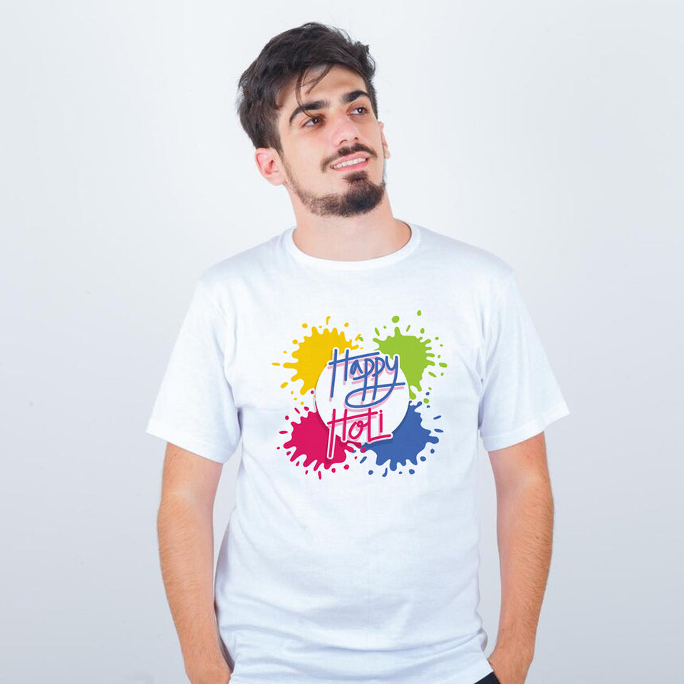 Holi Special Custom T-shirts | Love Craft Gifts