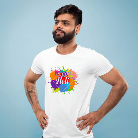 Men wearing Holi T-Shirt