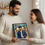 Personalized Comic Style Portrait Wall Frame (8×12 Inch) | Love Craft Gifts