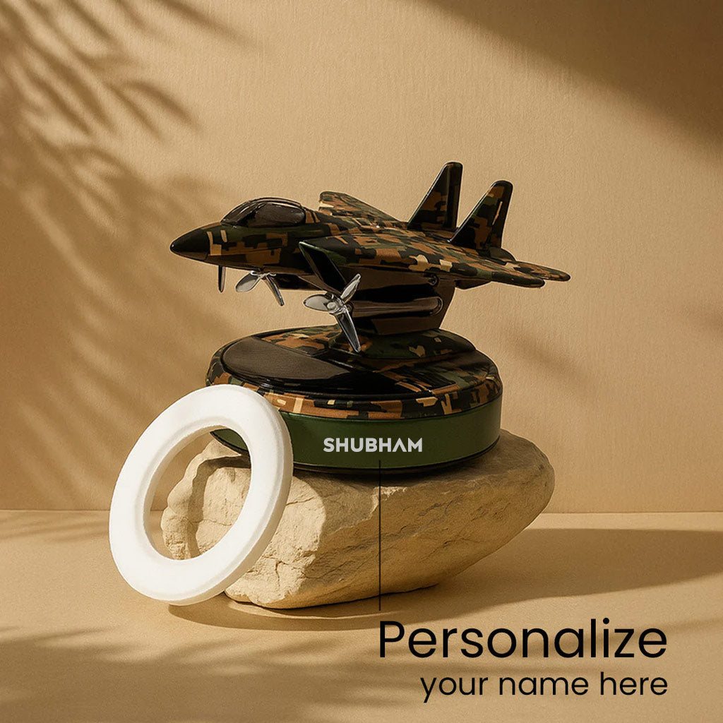Personalized Fighter Jet Car Perfume | Camouflage Edition