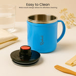 Personalized Mug  Lid  Blue