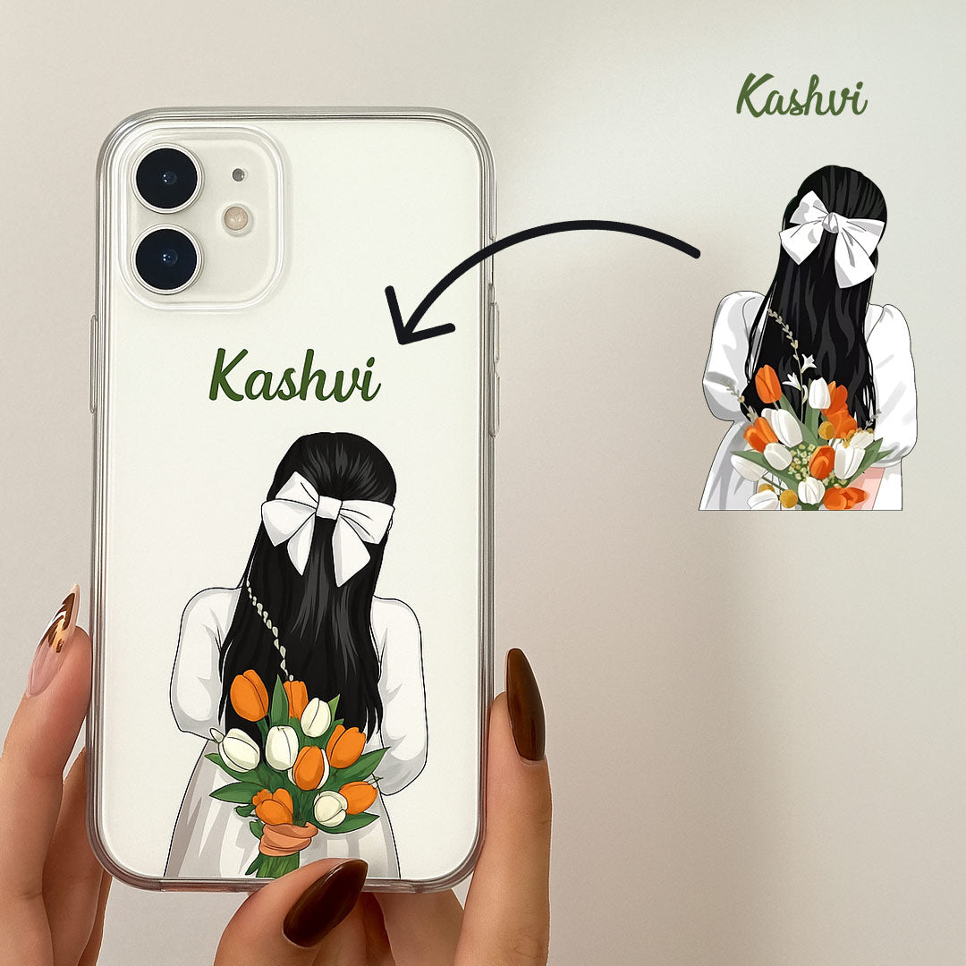 Custom Illustrated Name Phone Case Custom Illustrated Name Phone Case