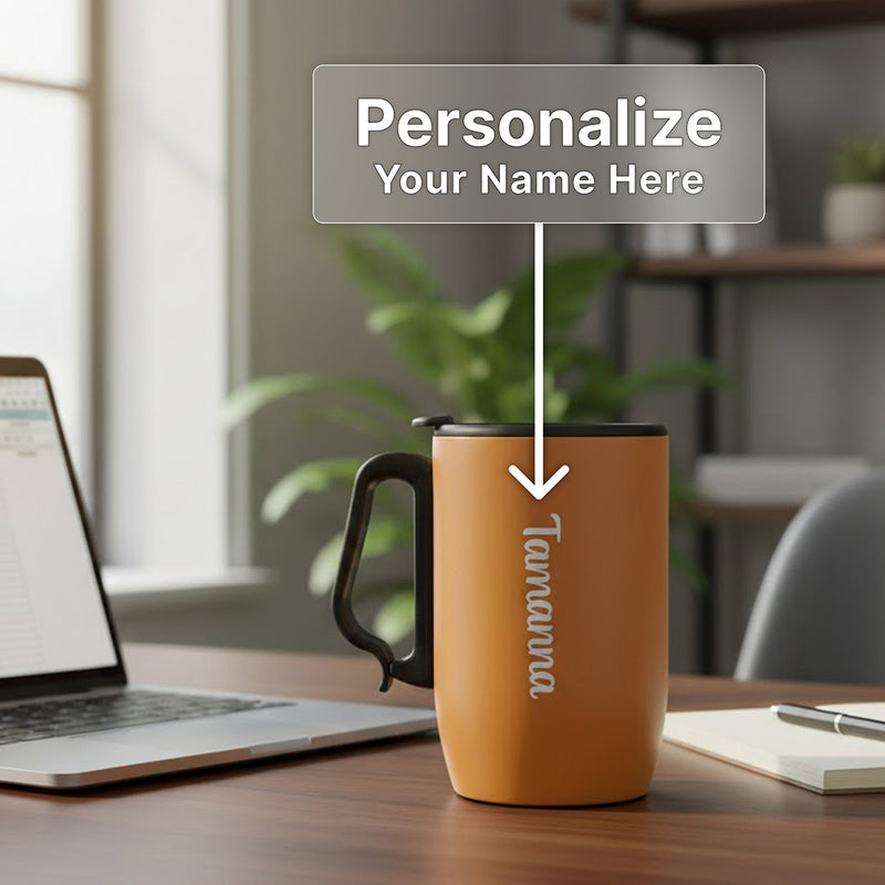 Personalized Name Cello Duro Double Wall Insulated Coffee Mug (390 ML) | Love Craft Gifts