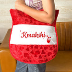 Personalized Red Velvet Name Bag | Love Craft Gifts
