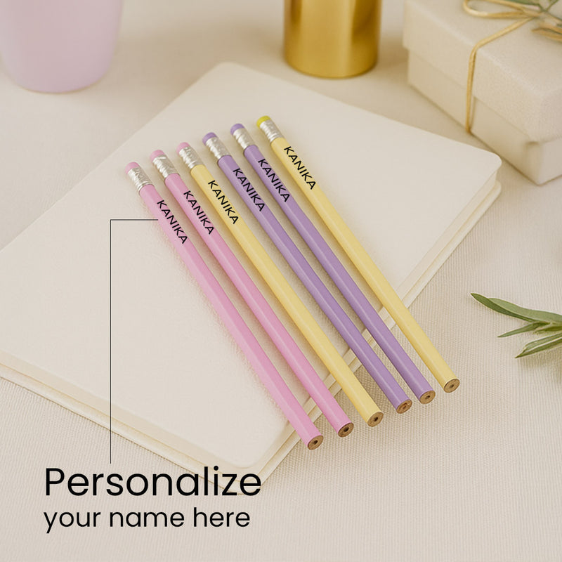 Personalized Beauty Salon Pencil Gift Set for Girls | Custom Name | Love Craft Gifts