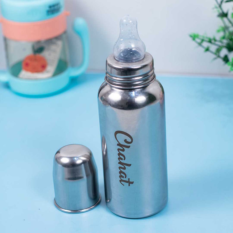 Personalized Kids Feeder / Stainless Steel Baby Bottle for Infant 