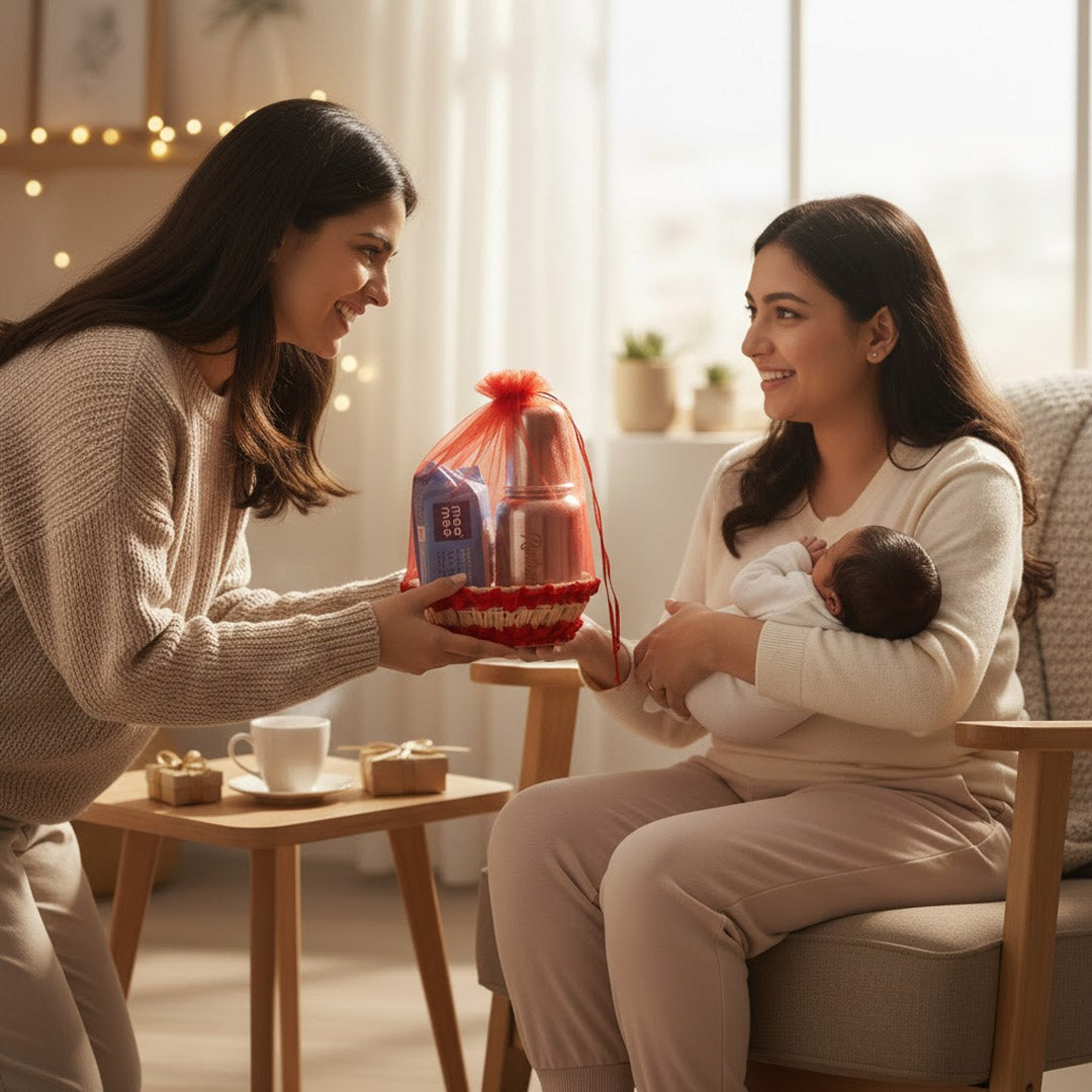 Newborn Baby Care Gift Hamper with Personalized Baby Bottle | Love Craft Gifts