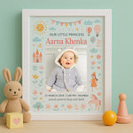 Personalized Baby Birth Announcement Frame – Cute Nursery Decor | Love Craft Gifts