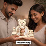 Personalized Baby Wooden Photo Frame | Custom Baby Name Keepsake Gift - 8x6.5" | Love Craft Gifts™
