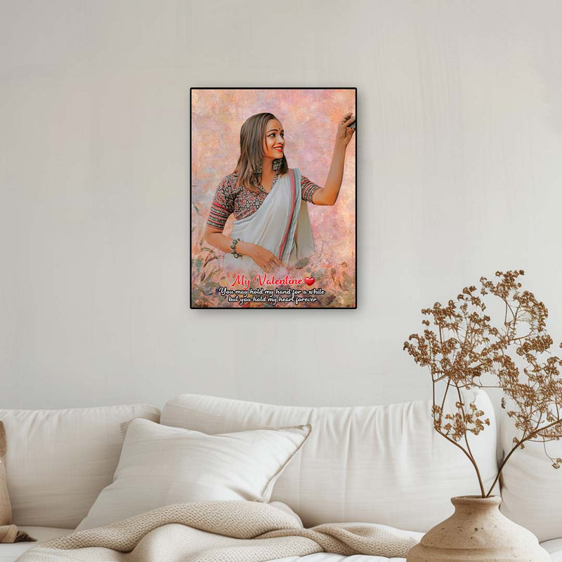 Handmade Oil Smudge Painting Portrait | Love Craft Gift
