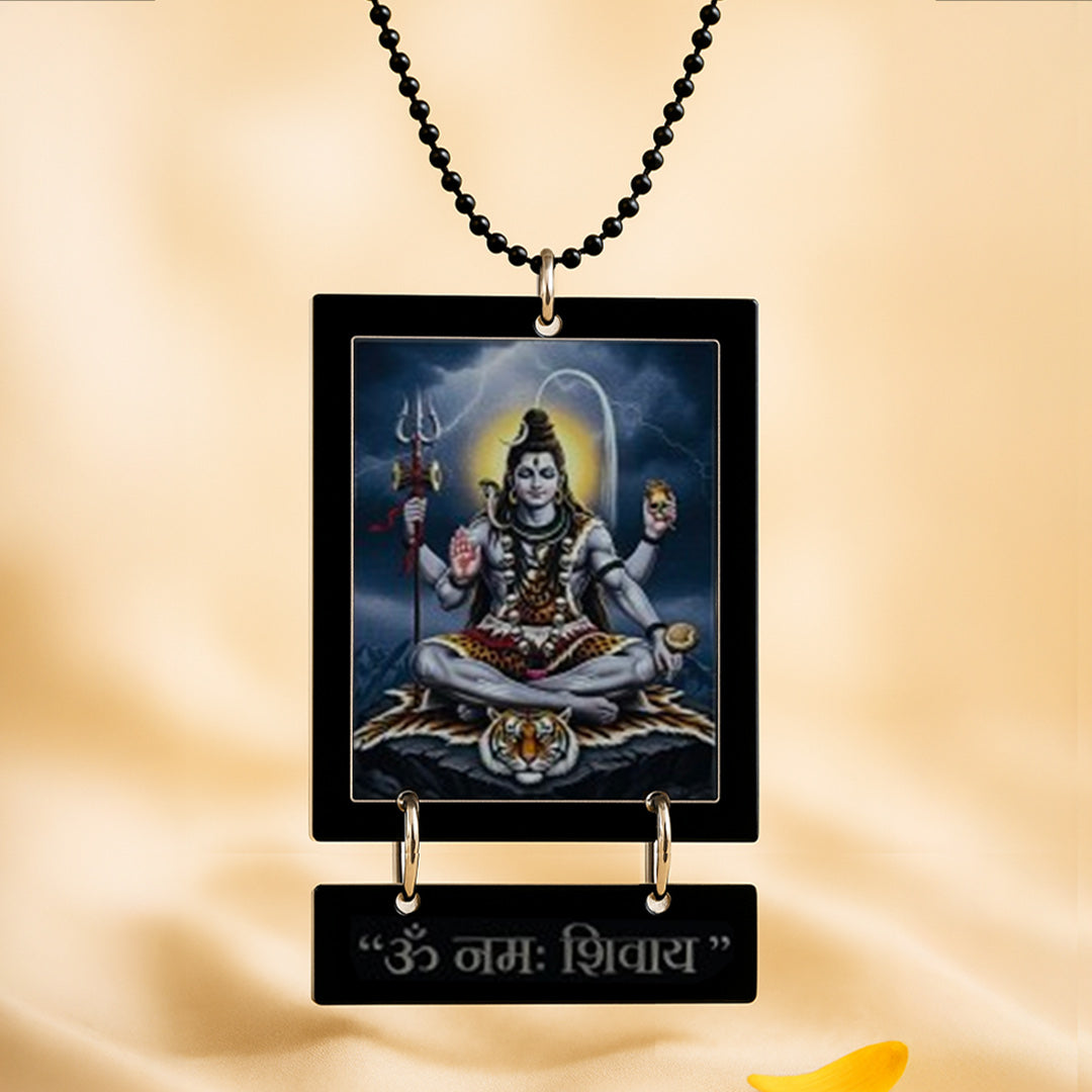 Mahadev Car Hanger – 2×3" | Love Craft Gifts