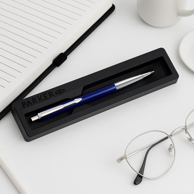 Parker Vector Standard Chrome Trim Ball Pen - Personalized | Love Craft Gifts