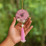 Pink Resin Car Hanger with Tassel | Love Craft Gifts