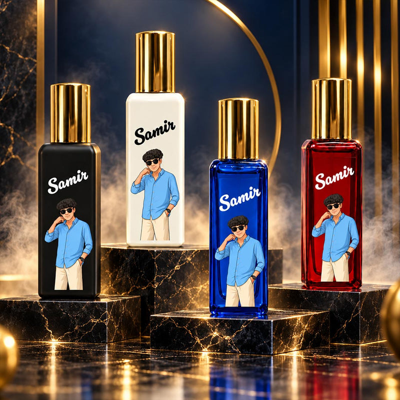 Personalized 4 Perfume Gift Set for Men | 4x20ml ENVY Fragrances | Love Craft Gifts™