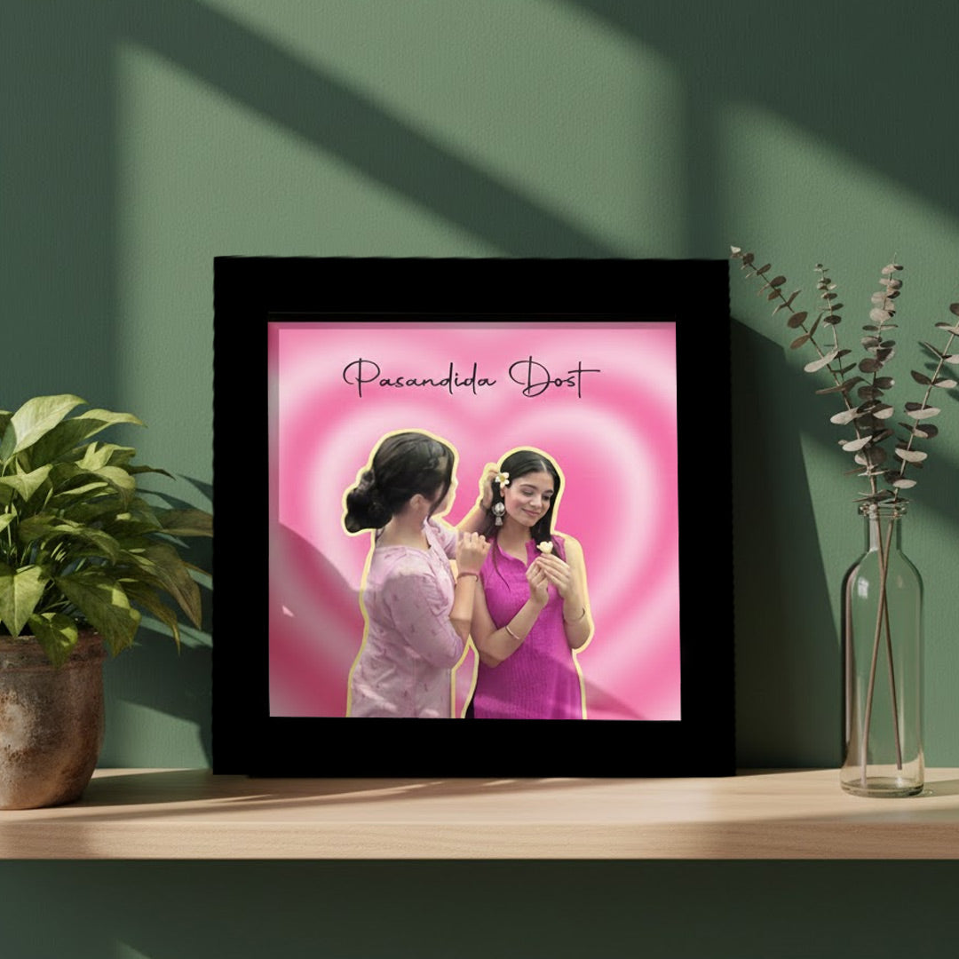 Personalized Best Friend Photo Frame (4×4 Inch) | Love Craft Gifts