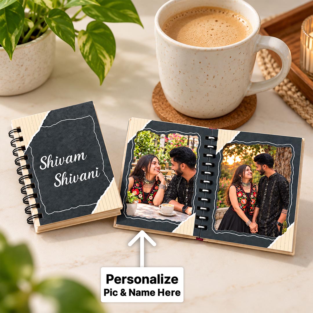 Personalized 8 Page Photo Scrapbook with Name | Love Craft Gifts™