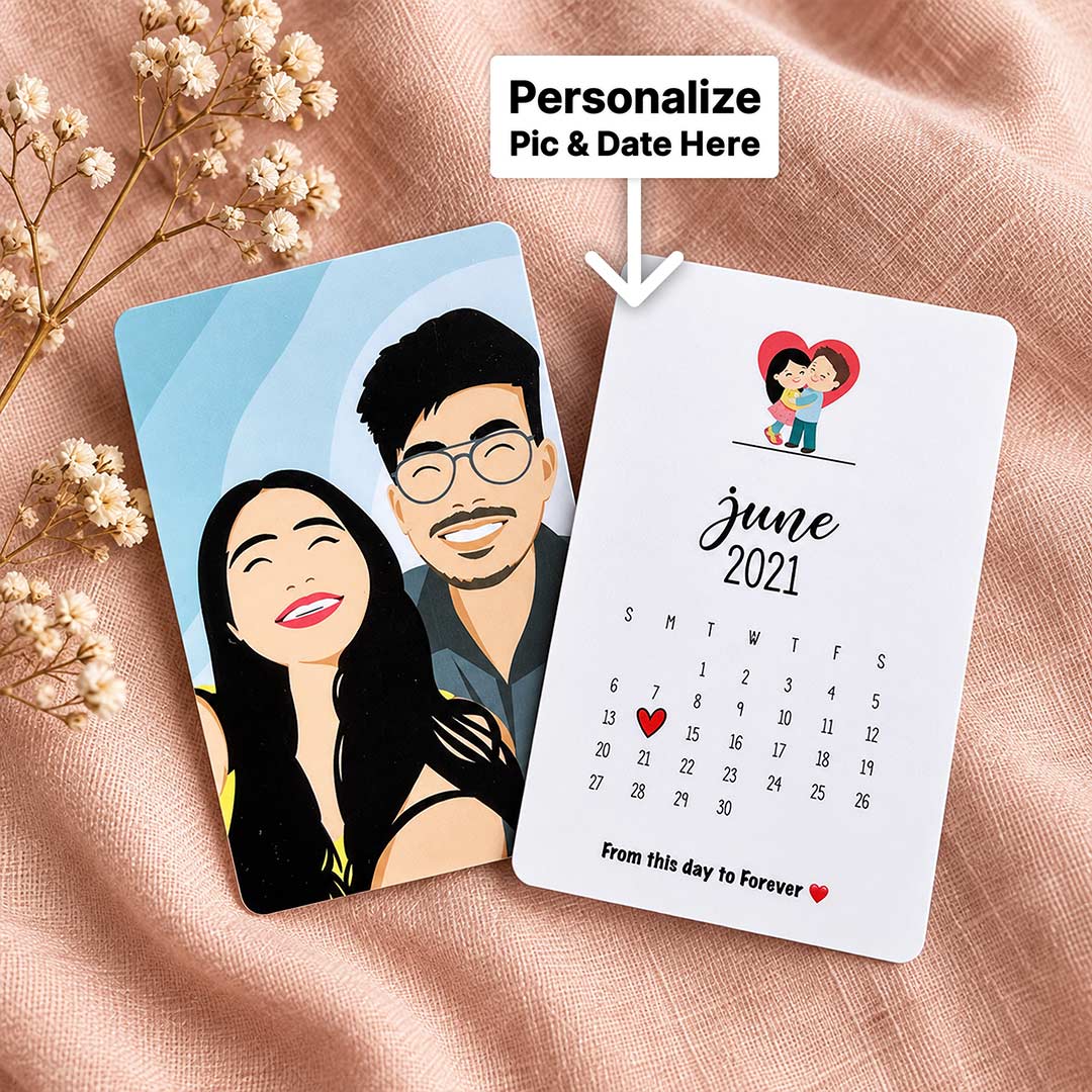 Personalized Anniversary Calendar Card | Love Craft Gifts™