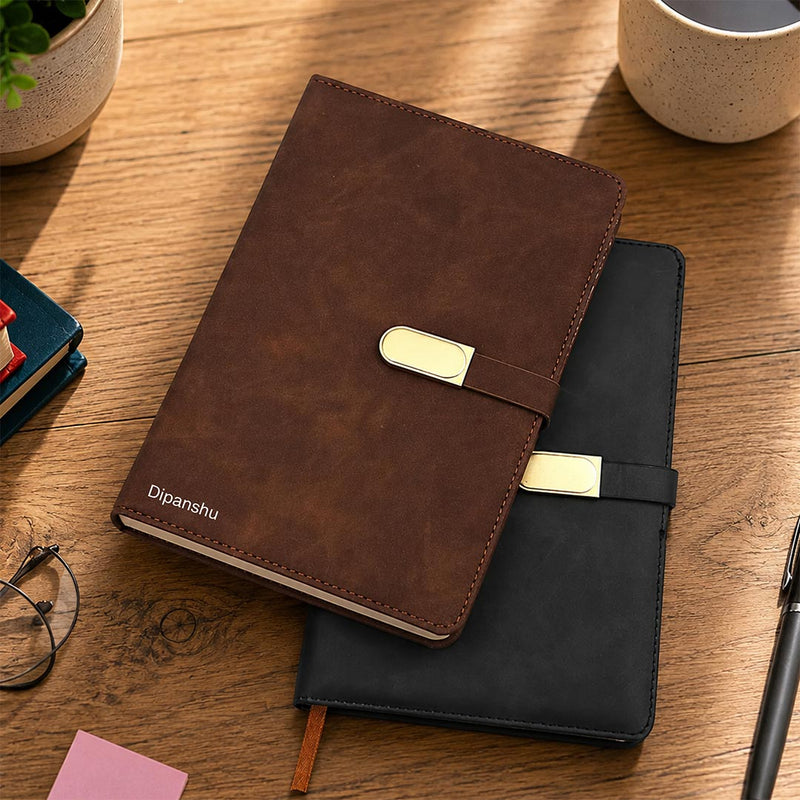 Personalized B5 Executive Diary with Custom Name | Premium Dated Planner Journal Gift for Professionals, Managers & Corporate Gifting | Love Craft Gifts™