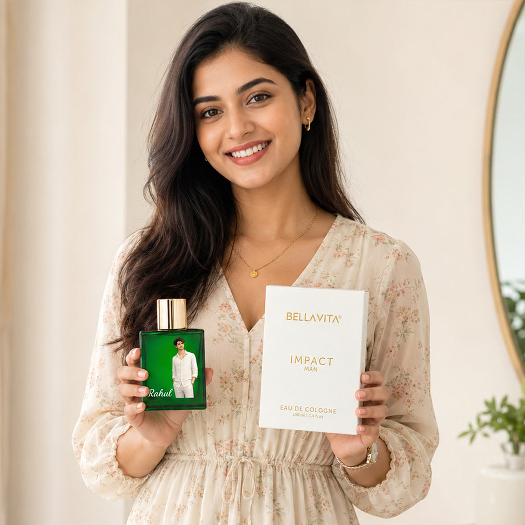 Personalized Woody Citrus Perfume with Custom Photo & Name | Love Craft Gifts™