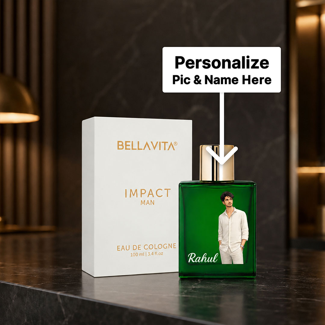 Personalized Bella Vita Luxury Impact Man Eau De Cologne Gift | Love Craft Gifts™