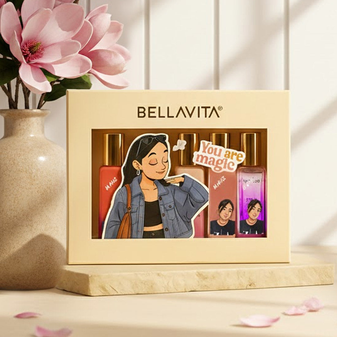 Personalized Bella Vita Perfume Combo Gift Set | Elegant Scent Collection | Love Craft Gifts