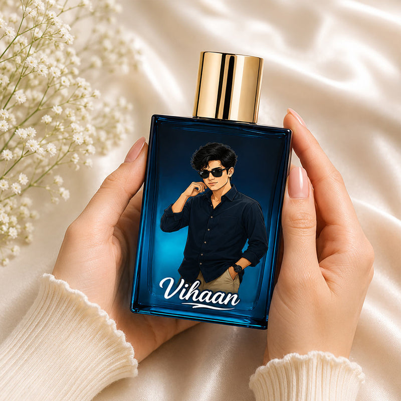 Personalized Bella Vita Perfume with Photo & Name | SKAI Aquatic 100ml | Love Craft Gifts™