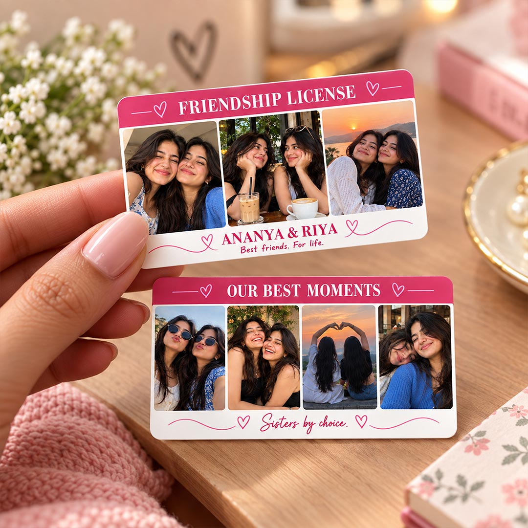 Personalized Best Friend Photo Collage Card | Love Craft Gifts™