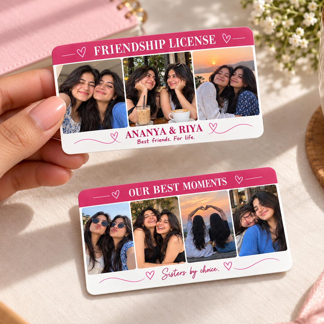 Personalized Best Friends for Life Photo Card | Love Craft Gifts™