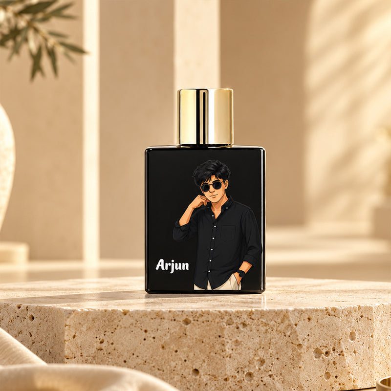 Personalized CEO Man Perfume 100ml | Custom Photo & Name for Men | Love Craft Gifts™