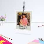 Personalized Car Hanger with Photo & Text –Acrylic Tag| Love Craft Gifts