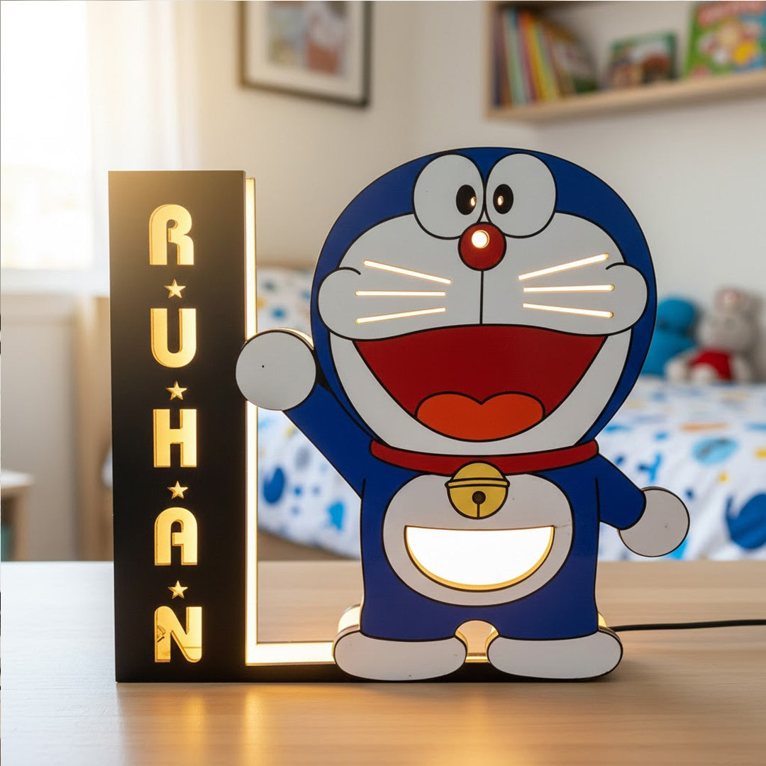 Personalized Cartoon LED Name Lamp for Kids | Customized Cartoons | Love Craft Gifts