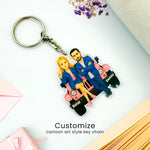Personalized Couple Keychain with Car Base | Love Craft Gifts