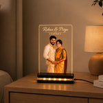 Personalized Couple Photo LED Acrylic Lamp 6x8" | Custom Names & Special Date | Love Craft Gifts™