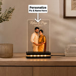 Personalized Couple Photo Night Lamp 6x8" | Custom Names & Special Date | Wedding & Anniversary Gift | Love Craft Gifts™