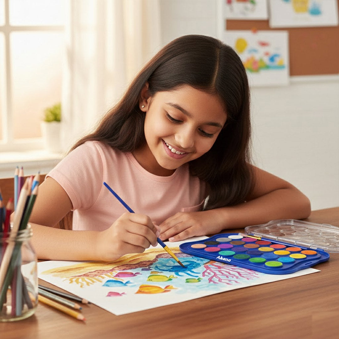 Personalized DOMS Aqua Colour Cakes – 24 Shades (30mm) | Love Craft Gifts