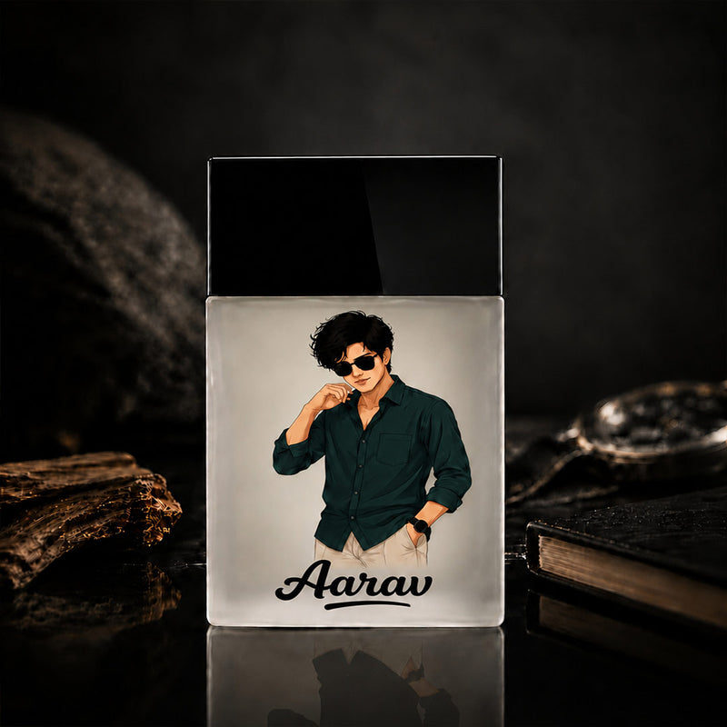 Personalized Denver Black.Code Perfume | Original Eau De Parfum Customized with Your Photo & Name | Love Craft Gifts™